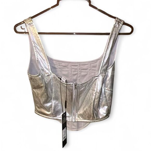 Fashion-nova Women's Silver Corset - Picture 2 of 2